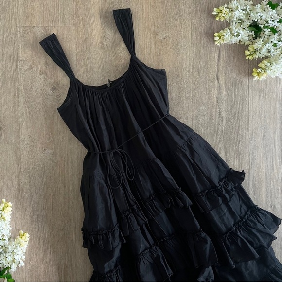 Cinq à Sept Kandra Tiered Maxi Dress - Cottagecore Boho Romantic Whimsigoth - 0 - Picture 5 of 15